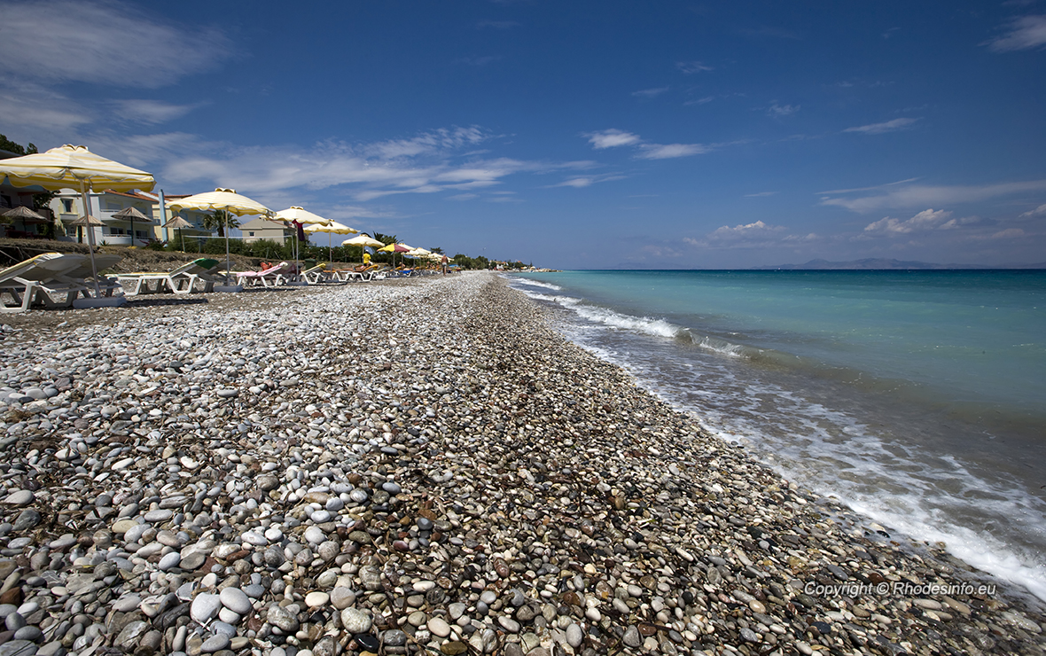 Ialysos beach in the island of Rhodes, Greece 