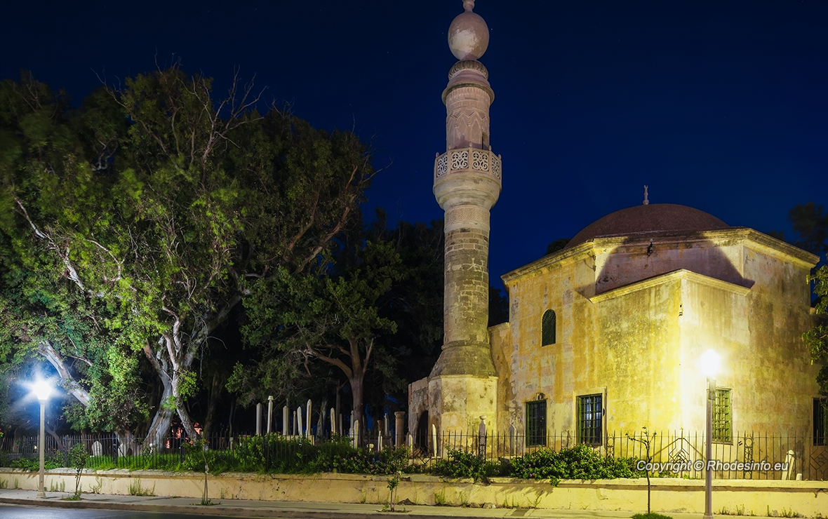 Rhodes. Murad Mosque Res. Muslim cemetery.