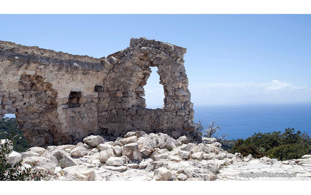 Monolithos fortress on the island of Rhodes in Greece